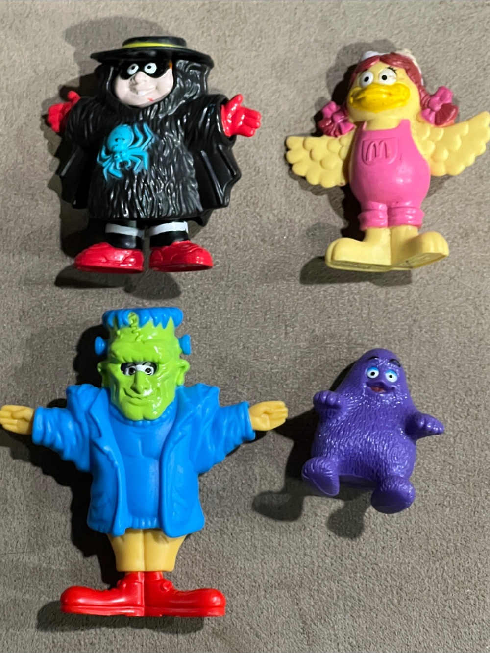 McDonald’s lot of 4 figure Grimace & Birdie & Hamburglar & Ronald Halloween